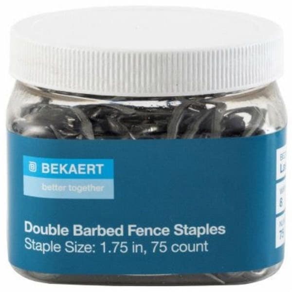 Junkiedrogadicto 1.75 in. Fence Staples Bezinal Coating, 8 8 Gauge, 75PK JU3859738 - main